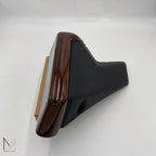Telefonkonsole Mercedes Benz W124 Wurzelholz Leder Schwarz NEU – Ansicht 3