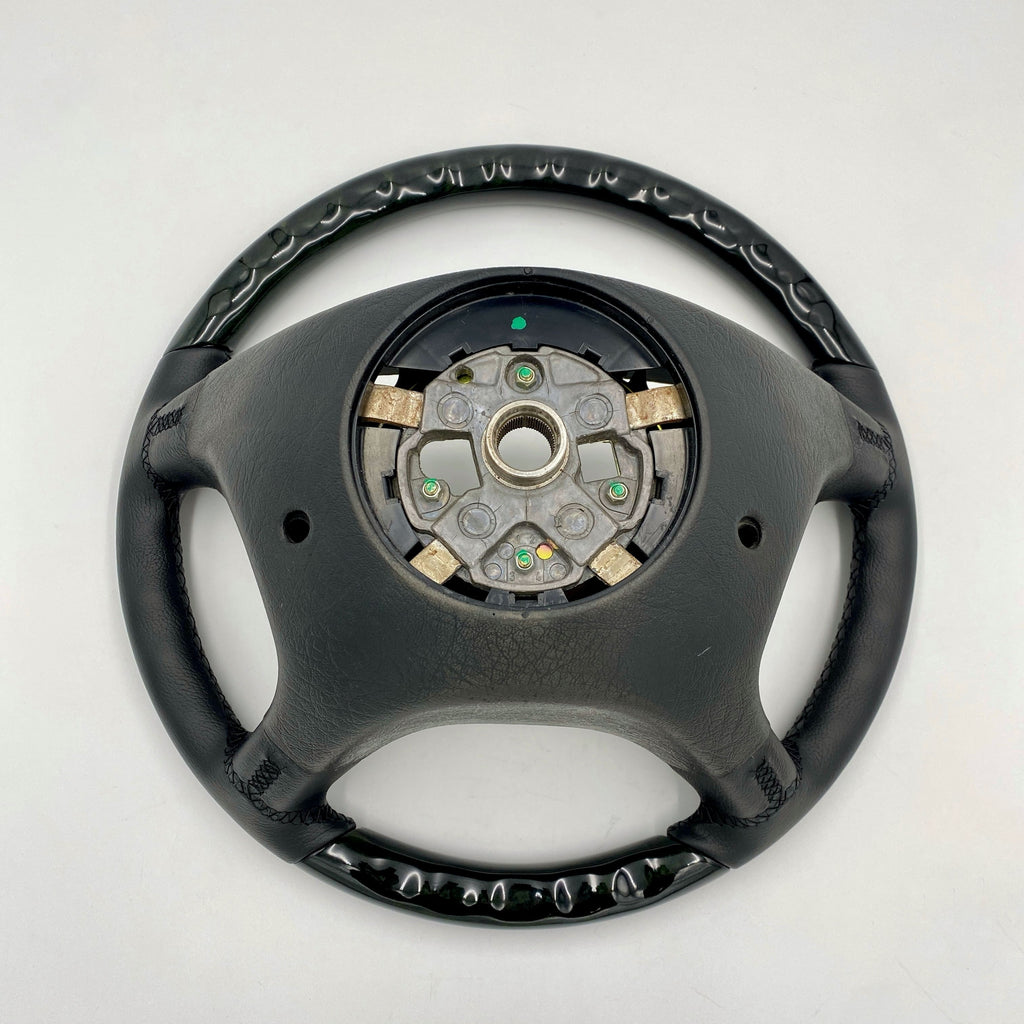 Mercedes Benz Lederlenkrad Vogelaugenahorn W124 R129 W140 W201 W210 W463 – Ansicht 10