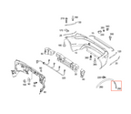 Mercedes-Benz AMG Heckstoßstange Erweiterung Set Carbon R171 – A1716900530 – Ansicht 4