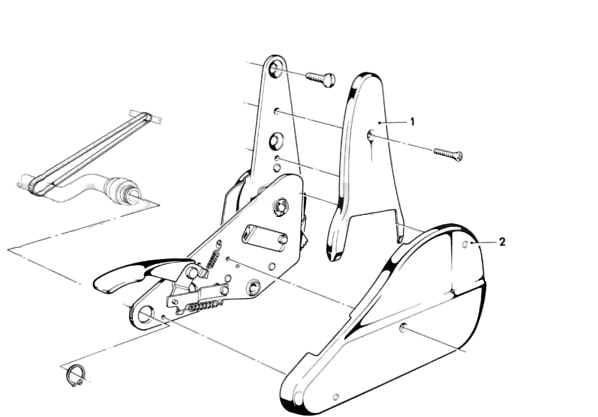 BMW E23 E28 Sitz Scharnier Abdeckung zwei Versionen li. od. re. – Ansicht 7