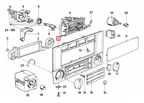 BMW Klimabedienteil-Blende Armaturenbrett Rechtslenker E30 NEU – Ansicht 4