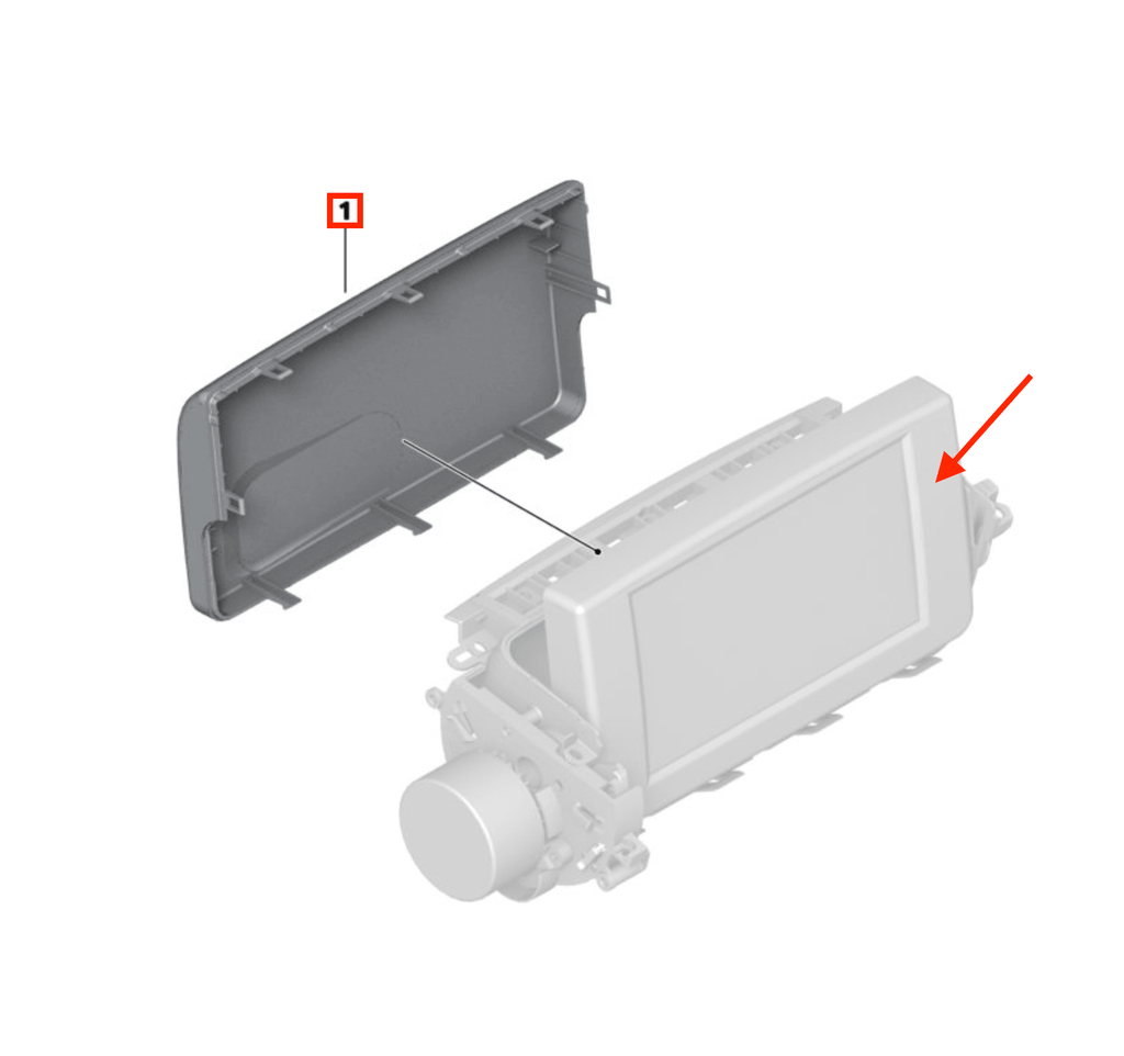 BMW Z4 CID Display Gehäuserahmen E85 E86 NEU – Ansicht 6