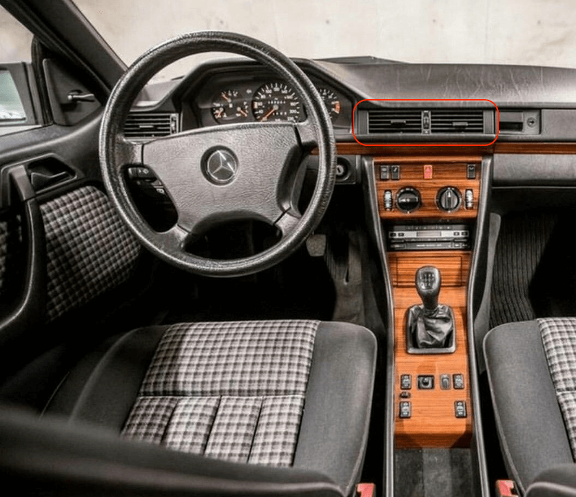 Mercedes-Benz Armaturenbrett-Lüftungsgitter W124 – A1248300754 – Ansicht 7