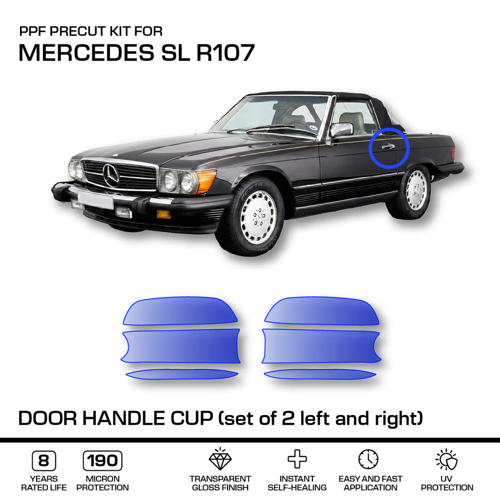 Mercedes-Benz Türgriffmulden-Schutzfolie PPF SL R107