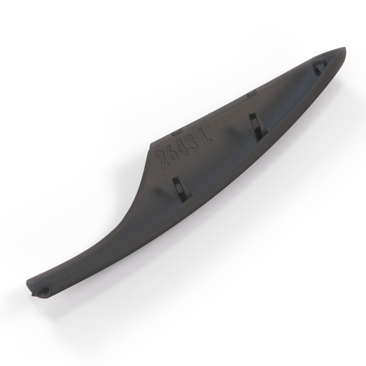 Mercedes W163 ML Dachreling Abdeckung hinten L/R Schwarz – A1638490503 – Ansicht 3