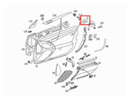 Mercedes-Benz Türverkleidung Schraubenkappe SL 2er-Satz R230 – A2307270588 – Ansicht 4
