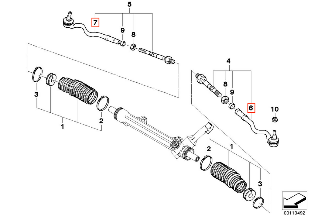 BMW Spurstangenkopf 2er-Satz links und rechts E46 NEU – Ansicht 2