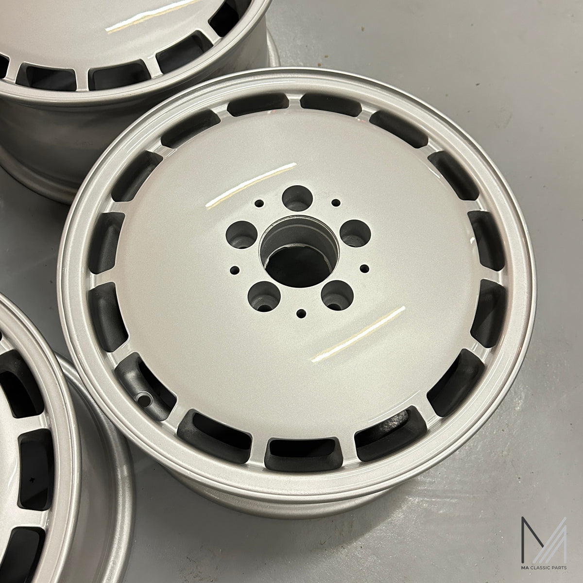 Mercedes-Benz W140 Alufelgen Satz Gullideckel 7,5x16 ET51 A1404010502 – Ansicht 3