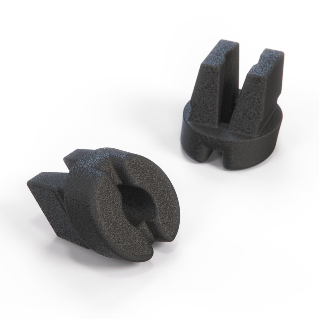 Audi 100/200 100 Türgriff Stud Clip Set von Schwarz – Ansicht 2