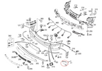 Mercedes-Benz W209 Vorne Stoßstange Klappe Abdeckung li. od. re. Grundiert Neu – A2098850526 – Ansicht 4