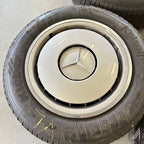 Mercedes-Benz W124 Stahlfelgen Satz 15 Zoll mit Radzierblenden + Winterreifen – A1244010924 – Ansicht 2
