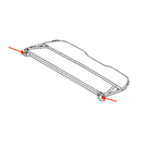 Mercedes-Benz Windschott Distanzscheiben 2er-Satz A124 Cabrio NEU – A1248600274 – Ansicht 5