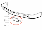 BMW E28 Vorne Stoßstange Spoiler Abdeckkappe li. od. re. Grundiert – Ansicht 4