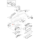 Porsche Boxster Cayman Armaturenbrett-Zierblende links Schwarz – Ansicht 4