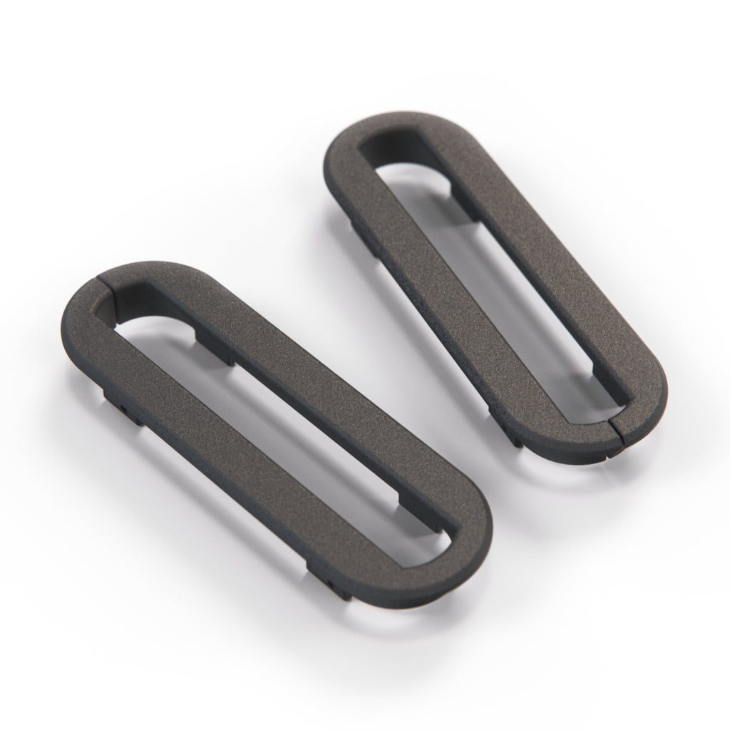 Porsche 924 944 968 Gurtführung Rosette Set von Schwarz