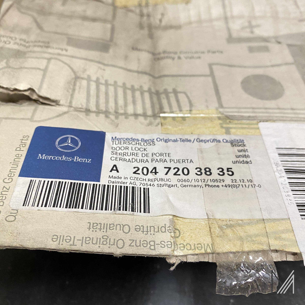 Mercedes-Benz W204 W207 W212 W218 Türschloss NOS – A2047203835 – Ansicht 2