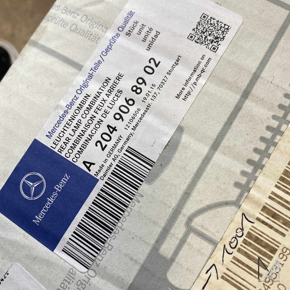 Mercedes-Benz W204 Heckleuchtenkombination NOS – A2049068902 – Ansicht 3