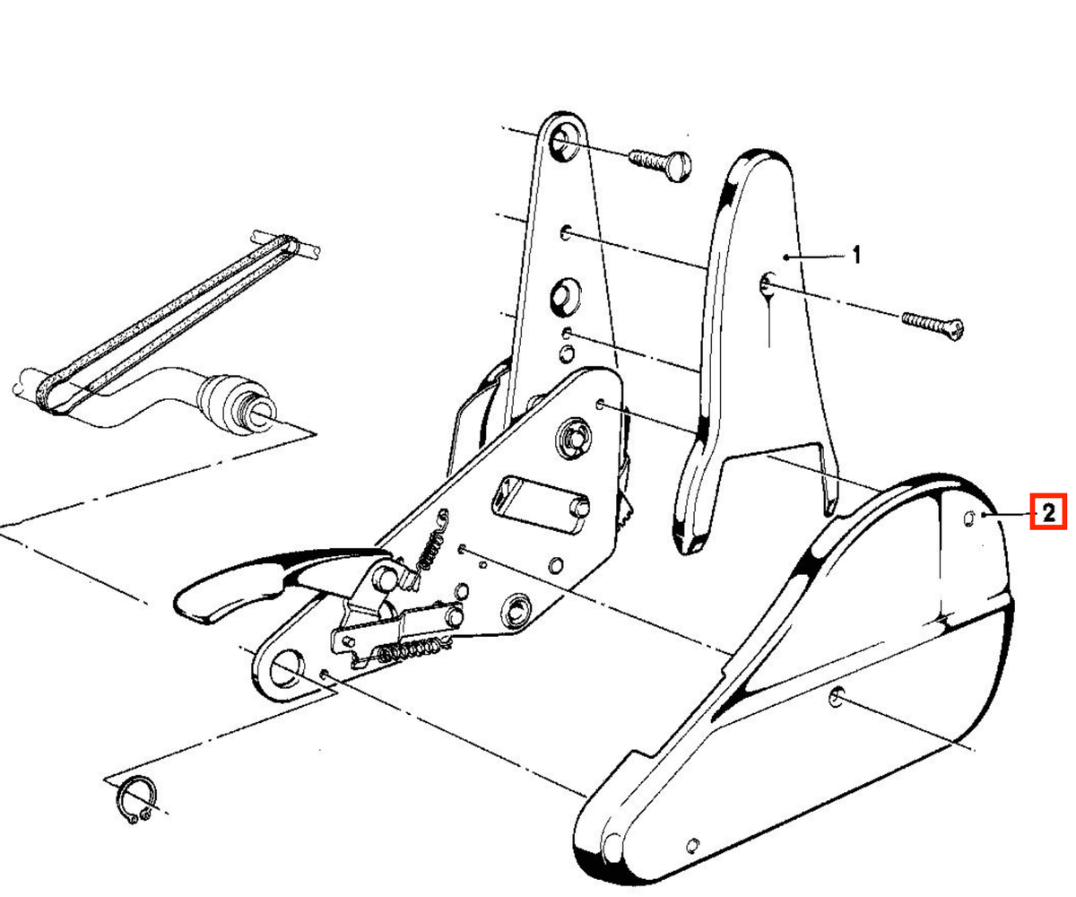 BMW Abdeckung Sitzmechanik seitlich E3 E12 E23 E28 NEU – Ansicht 4