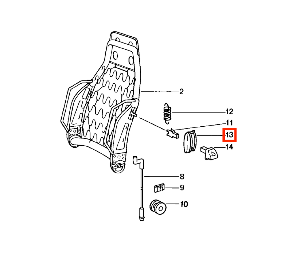 Porsche Sitzverstellhebel-Blende 911 930 964 924 928 944 NEU – Ansicht 4