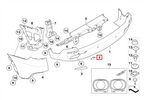 BMW X5 Abschleppösenabdeckung hinten rechts E70 NEU – Ansicht 4