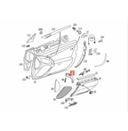 Mercedes-Benz Türinnengriff Leder Türverkleidung R230 SL NEU – A2308100154 – Ansicht 5