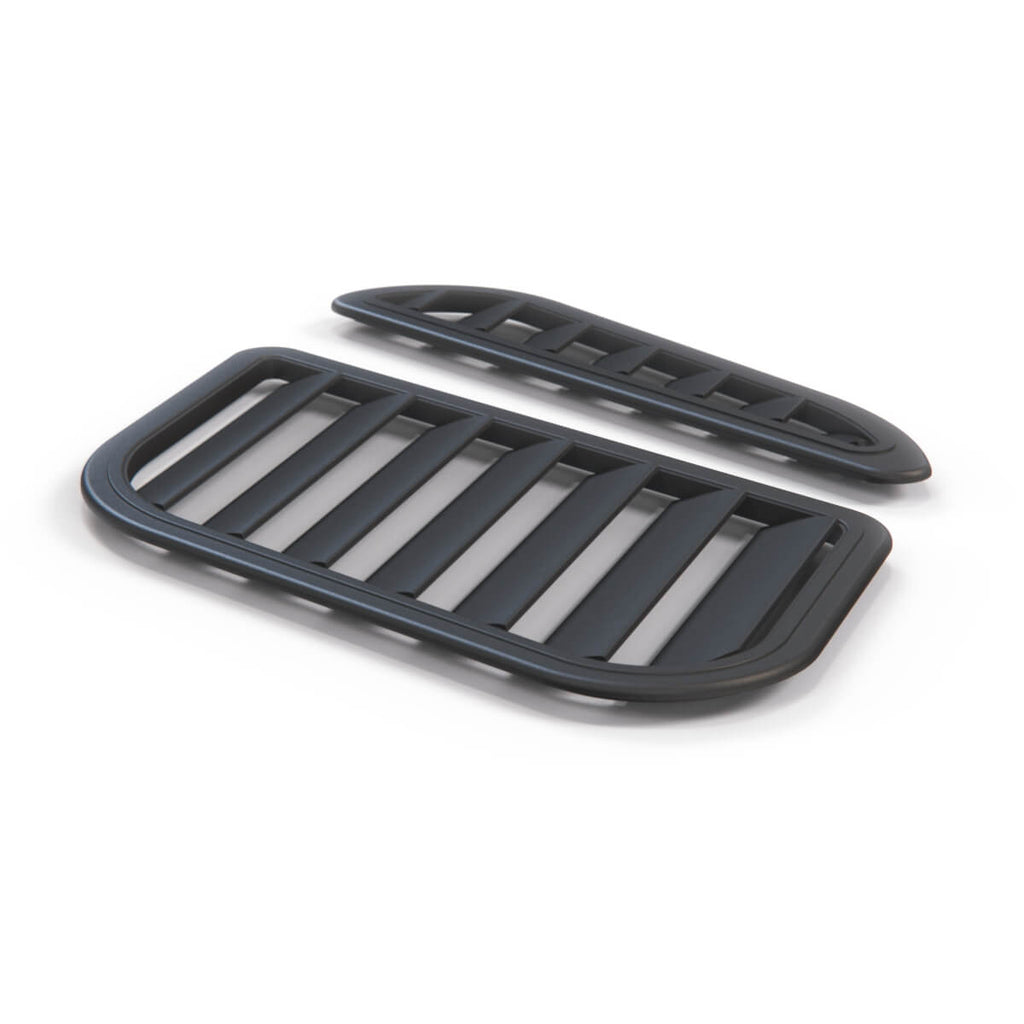 BMW Motorhauben-Lüftungskiemen GTR-Stil Set E36 E46 NEU – Ansicht 3