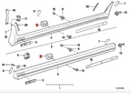 BMW E30 Seitenschweller unten Clip Set Schwarz – Ansicht 3