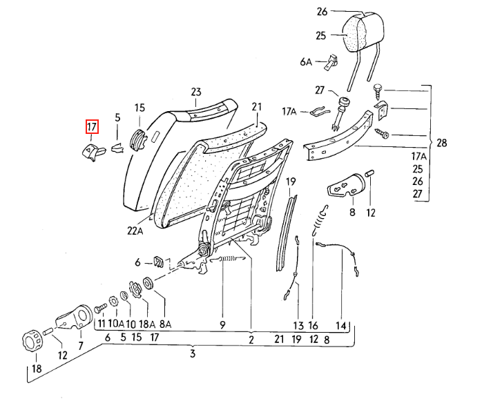 Porsche diverse Modelle VW/Porsche Sitzentriegelungs-Knopf Set von Schwarz – Ansicht 5
