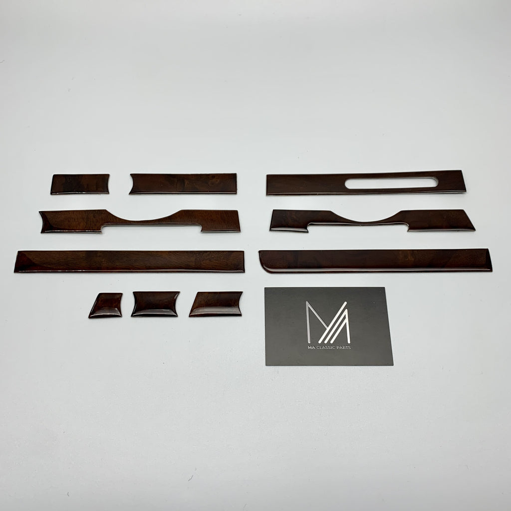 Holzleisten Armaturenbrett Set Wurzelholz R107 W107 EU & US Modell NEU