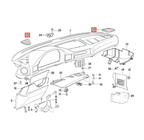 BMW Lautsprecherabdeckung Armaturenbrett E34 NEU – Ansicht 4