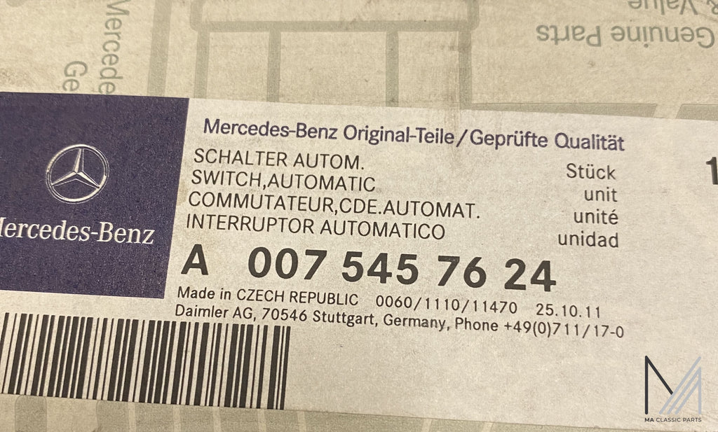 Mercedes-Benz W199 W215 W220 R230 Tempomat Schalter NOS – A0075457624 – Ansicht 3