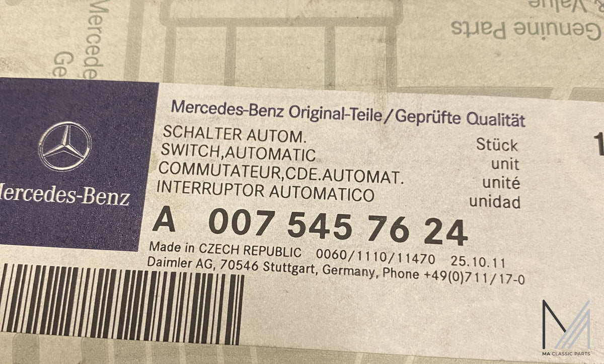 Mercedes-Benz W199 W215 W220 R230 Tempomat Schalter NOS – A0075457624 – Ansicht 3
