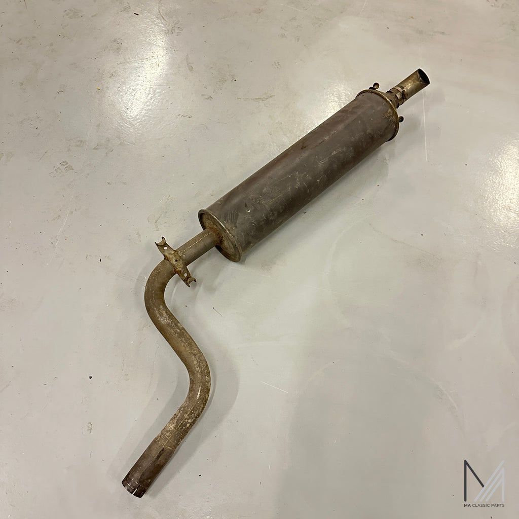 Auspuff Mittelschalldämpfer mit Rohr gebraucht – Mercedes Oldtimer – Ansicht 2