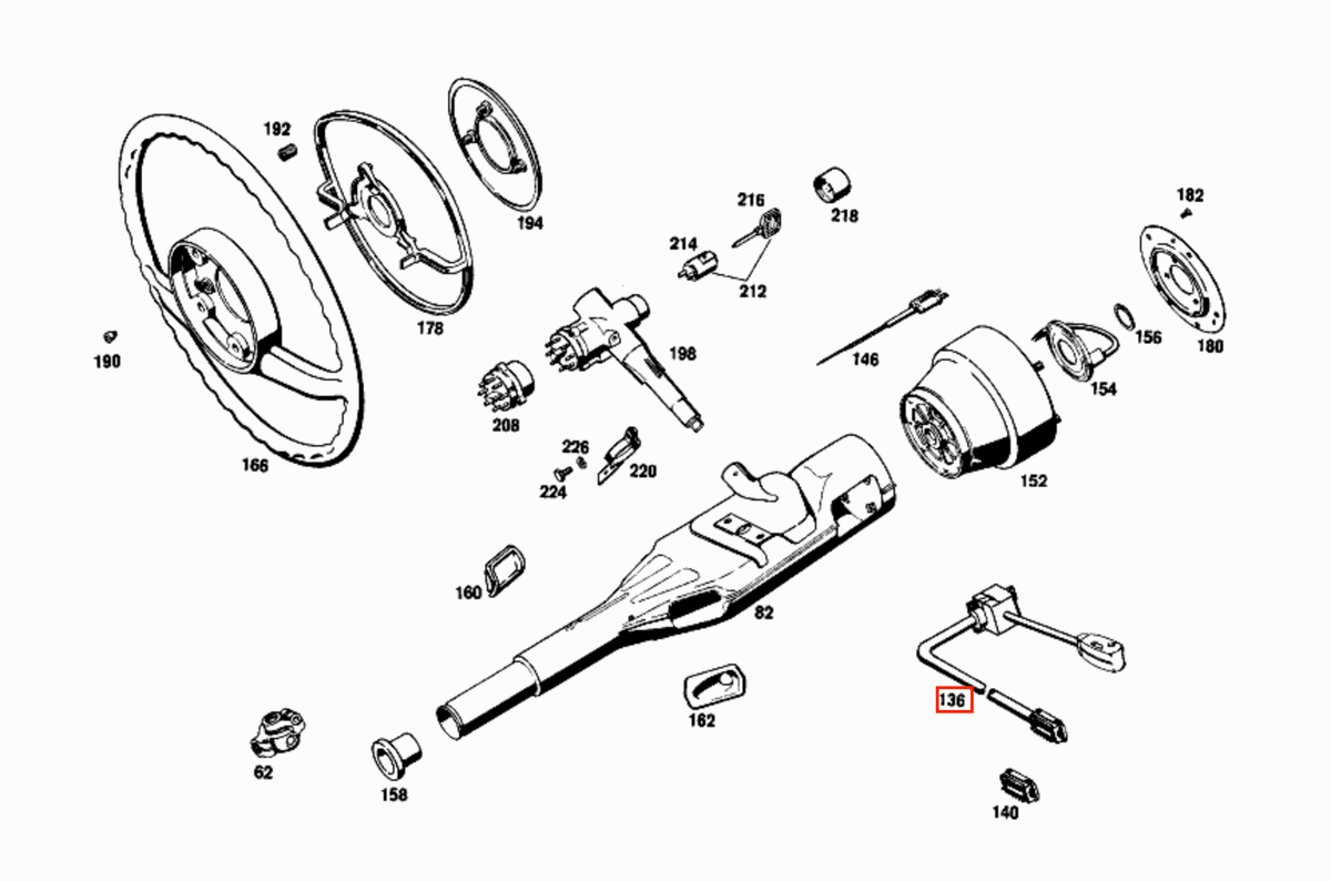 Mercedes-Benz Blinkerschalter Pagode W113 – A0025452924 – Ansicht 5
