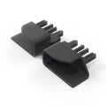 Audi A4 A6 Roller Jalousie Gepäck Abdeckung Clips Paar Schwarz