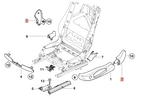 BMW E46 E93 Hinten seitlich Sitz Abdeckung li. od. re. – Ansicht 14
