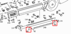 Mercedes-Benz R129 SL Abdeckungen Wagenheberaufnahmen – A1296982730 – Ansicht 4
