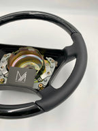 Mercedes Benz Lederlenkrad Vogelaugenahorn W124 R129 W140 W201 W210 W463 – Ansicht 3