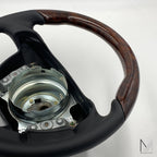 Mercedes Benz Lederlenkrad Wurzelholz ergonomisch R129 R170 W208 – Ansicht 4