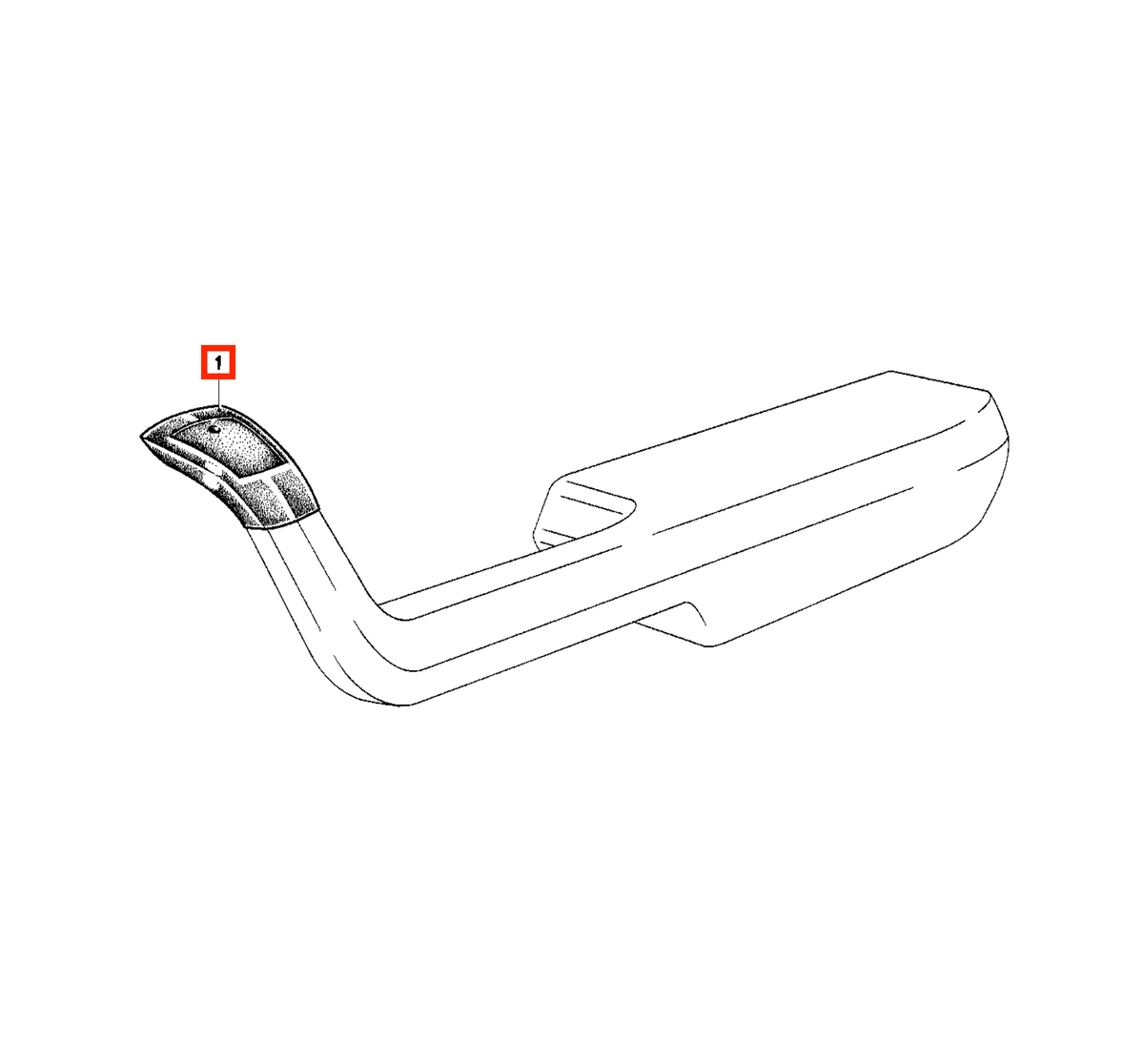 BMW Armlehnen-Halter Türverkleidung E23 NEU – Ansicht 4