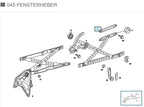 Mercedes-Benz W126 W123 Führungsschiene Fensterheber NOS – A1237200015 – Ansicht 2