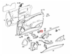 Mercedes-Benz Vorne Innen Öffnungs Griff Abdeckung W209 – A2097600361 – Ansicht 4