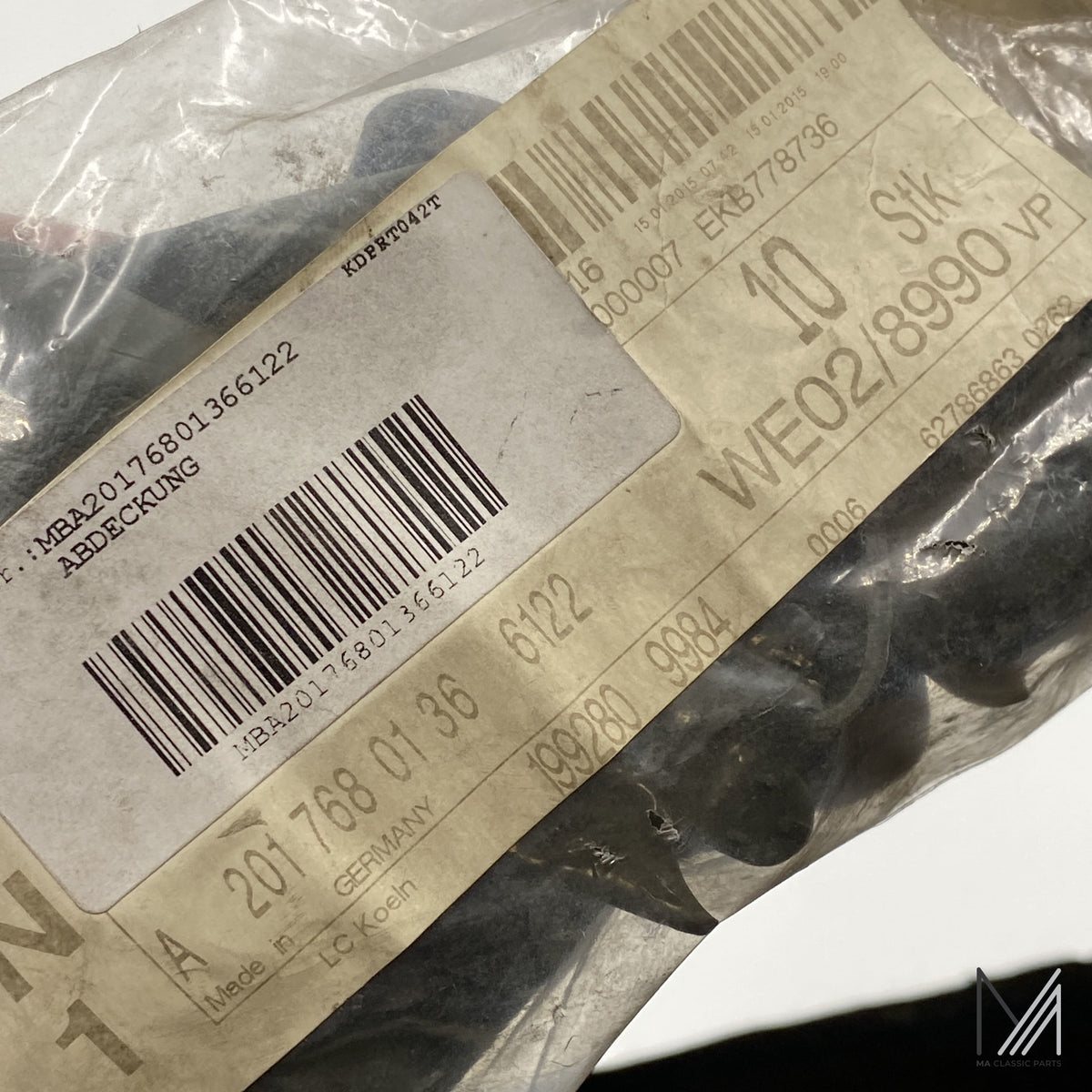 Mercedes-Benz W201 Abdeckung Fensterheber NOS – A2017680136 – Ansicht 3