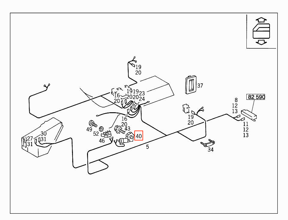 Mercedes-Benz Scheibenwischermotor rechts W124 S124 – Ansicht 5