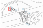 Fensterheberabdeckung für Mercedes-Benz W123 W124 W126 W201 W460 W107 – A2017680136 – Ansicht 4