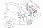 Mercedes-Benz W124 T-Modell S124 Abdeckung 3. Bremsleuchte 3D-Print – A1248200656 – Ansicht 4