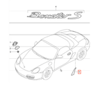 Porsche PPF-Schutzfolie Kotflügel hinten 2er-Satz Boxster 987 NEU – Ansicht 3
