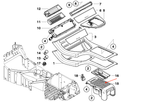 BMW E53 X5 Mittel Konsole Becherhalter Ablage Abdeckung Roller Deckel Ablage – Ansicht 4