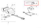 BMW E30 Cabrio Abdeckung Kofferraum Halterung 3rd Dritte Bremse Leuchte – Ansicht 4
