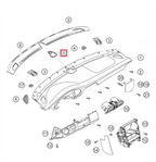 Porsche Lautsprechergitter Mitte 911 997 991 Boxster Cayman NEU – Ansicht 4